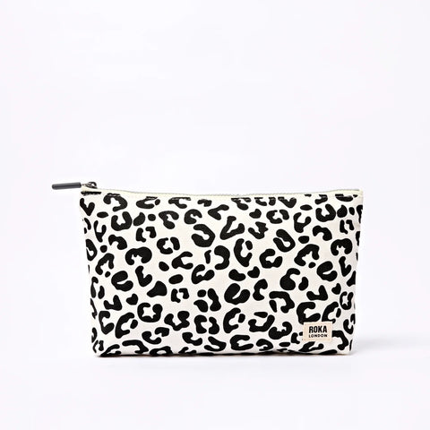 Roka London Maida Vale Medium Pouch In Summer Leopard