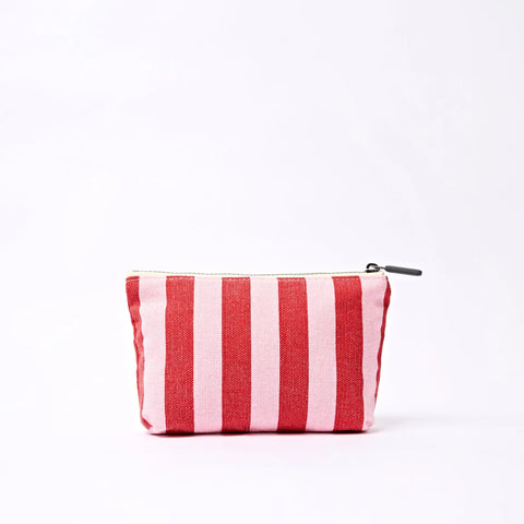 Roka London Maida Vale Small Pouch In Strawberry Stripe