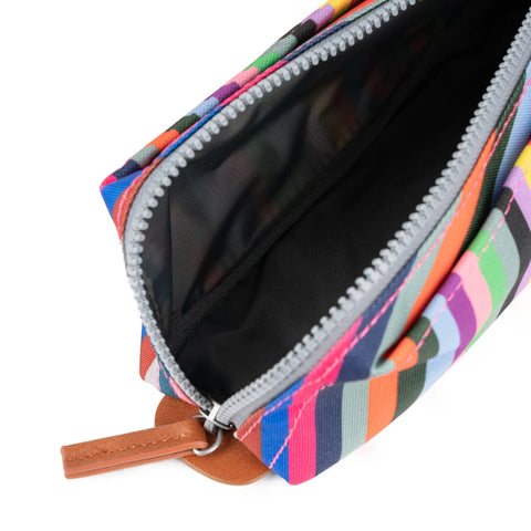 Roka London Pimlico Multi Stripe Recycled Canvas Small