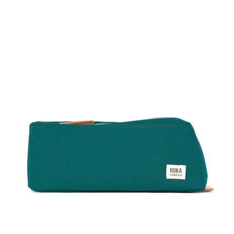 Roka London Pimlico Teal Recycled Canvas Small