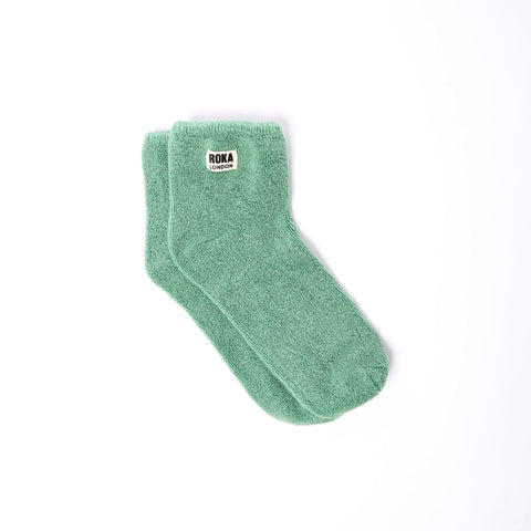 Roka London Watford Matcha Crop Sock