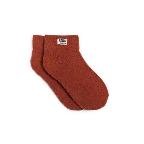 Roka London Wembley Bran Crop Sock O/S WEMBCOSBRN