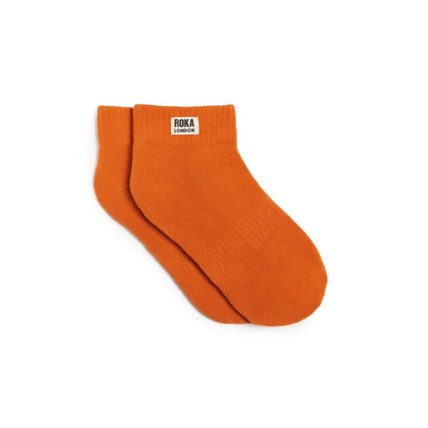 Roka London Wembley Burnt Orange Crop Sock O/S WEMBCOSBUR