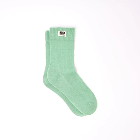 Roka London Wimbledon Matcha Crew Sock