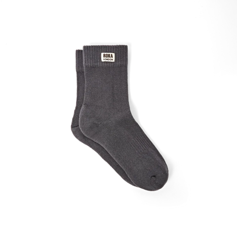 Roka London Wimbledon Socks In Faded Black