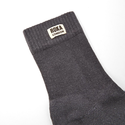 Roka London Wimbledon Socks In Faded Black