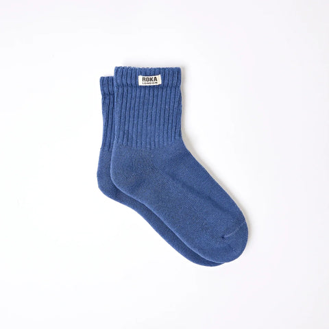 Roka London Windsor Crew Sock Coastal Blue