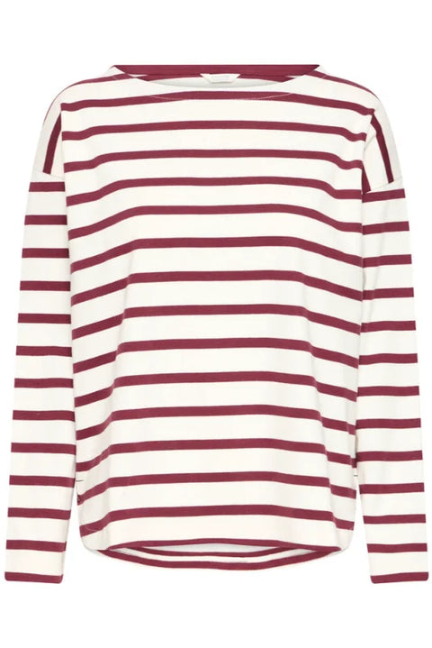 B Young Ramsi Pullover In Fig Stripe