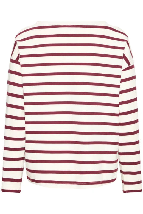 B Young Ramsi Pullover In Fig Stripe
