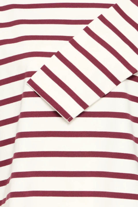B Young Ramsi Pullover In Fig Stripe