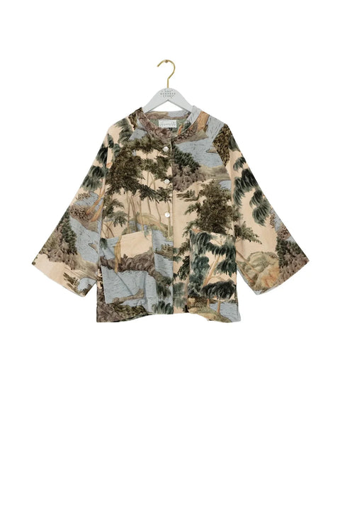 One Hundred Stars River And Trees Velvet Jacket