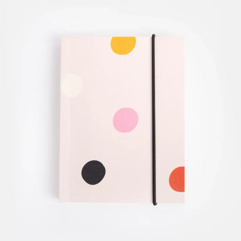 Caroline Gardner Gifts SCB127 Pale Pink Dotty Small Chunky Notebook