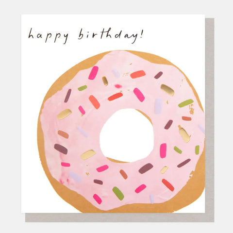 Caroline Gardner Cards SHW009 Doughnut & Sprinkles Birthday Card