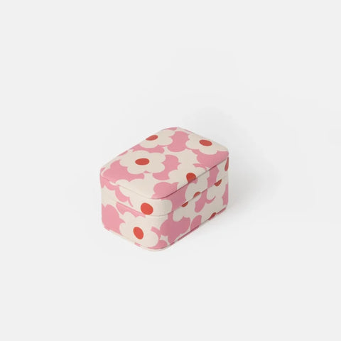 Caroline Gardner Gifts Pink/Orange Flower Small Jewellery Box SJB101