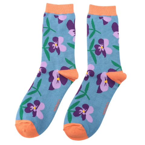 Miss Sparrow SKS491 Pansies Denim