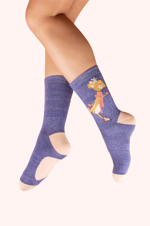 Powder SOC769 Skating Deer Ankle Socks