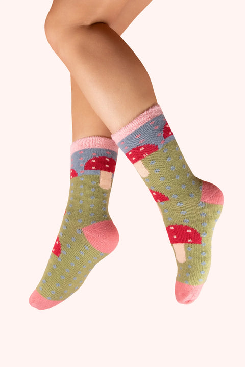 Powder SOC781 Cosy Toadstool Cosy Socks