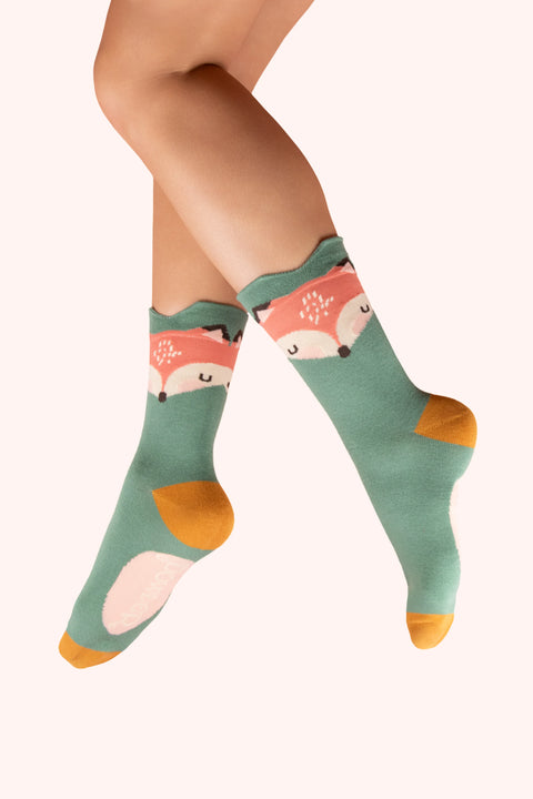 Powder SOC785 Foxy Character Ankle Socks