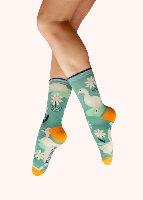 Powder SOC798 Daisy Ducks Ankle Socks