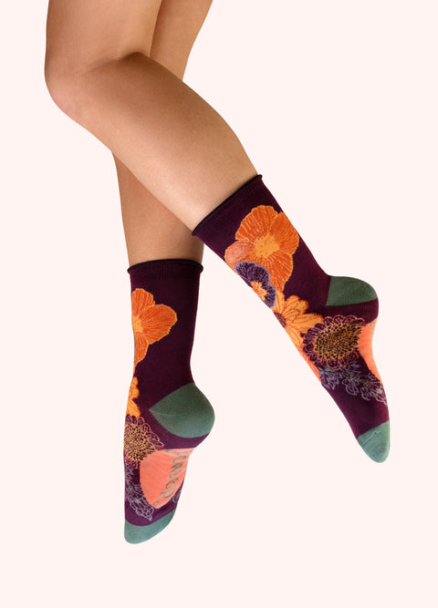 Powder SOC807 Beautiful Bouquet Ankle Socks