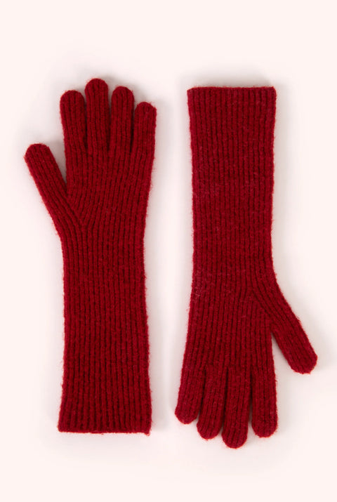 Powder SOF4 Sofia Long Gloves - Scarlet