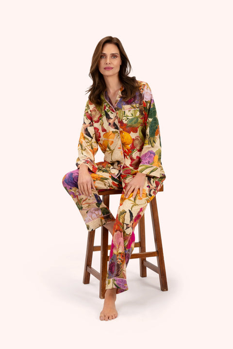 Powder SPJ19 Cream Posy Pyjamas