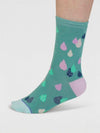 Thought SPW884 Oriane Weather Organic Cotton Socks in Lichen Green