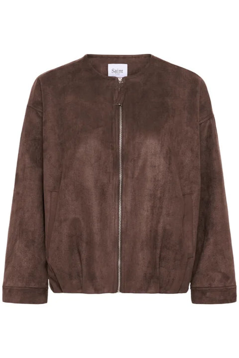 Saint Tropez Shadow Jacket In Chocolate Brown