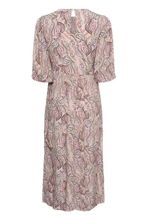 Saint Tropez Shakti Dress In Dusty Pinks Arty Blooms