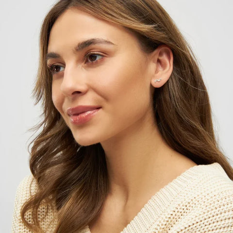 LULU Copenhagen LULU1111 Snaky Ear stud In Green