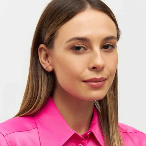 LULU Copenhagen LULU1111 Snaky Ear stud In White