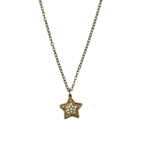 Sixton London Sparkly Star Necklace