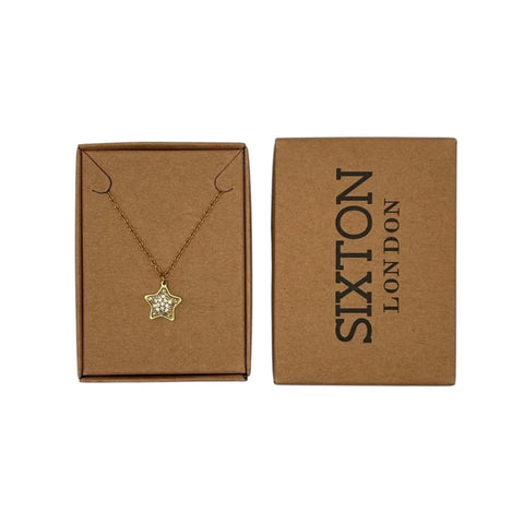 Sixton London Sparkly Star Necklace