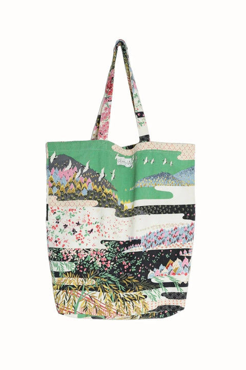 One Hundred Stars Spring White Canvas Bag