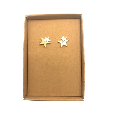 Sixton London Core Range Star Earrings