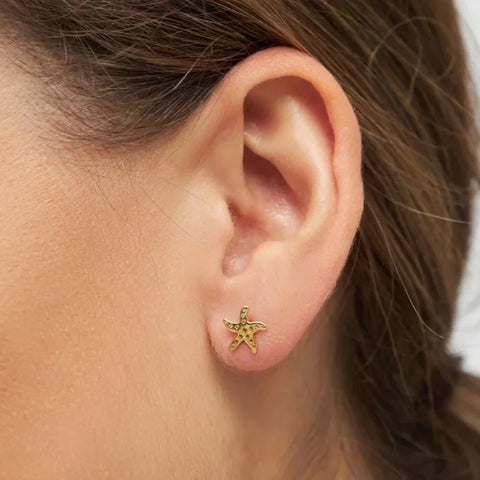 LULU Copenhagen LULU1385 Starfish Ear stud In Gold Plated