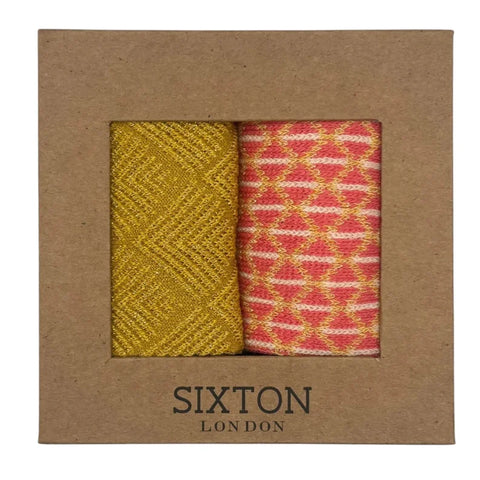 Sixton London Sunshine Paris & Pink Leipzig Sock Box Duo
