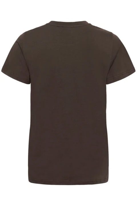 Saint Tropez Suvi T-Shirt In Chocolate Brown