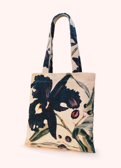 Powder TOT29 Midnight Orchid Velvet Tote Bag