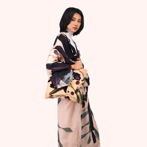 Powder TOT29 Midnight Orchid Velvet Tote Bag