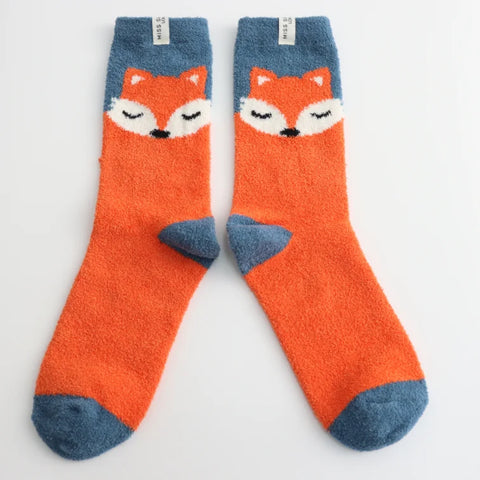 Miss Sparrow TSW026 Fluffy Sleepy Fox Blue
