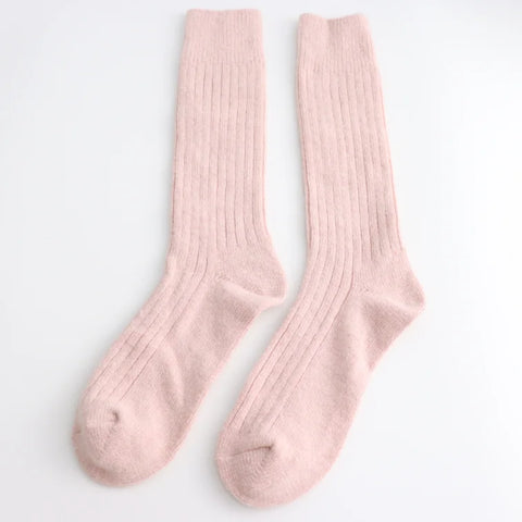 Miss Sparrow TSW039 Winter Rib Socks Pink