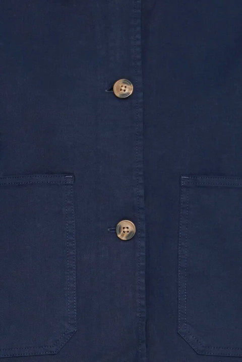 Fransa Twill Jacket In Navy Blazer