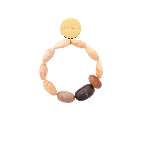 Vanessa Baroni VB2604CBM Unique Flex Bracelet Crème Brulee Marble