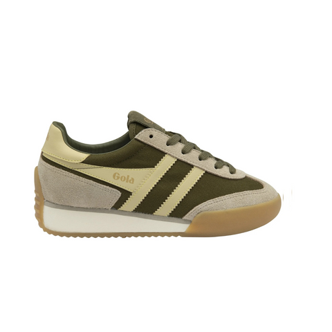 Gola CLB797NC Pacer Trainer Khaki/Bone/Buttermilk