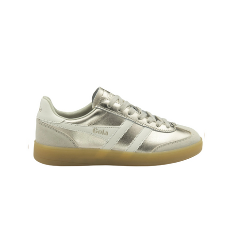Gola CLB783YW Viper Metallic Trainer Gold/Off White/Gum