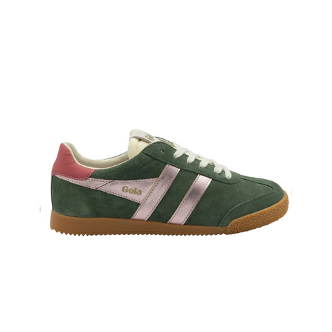 Gola CLB790NK Elan Glitz Trainer Evergreen/Pink/Coral