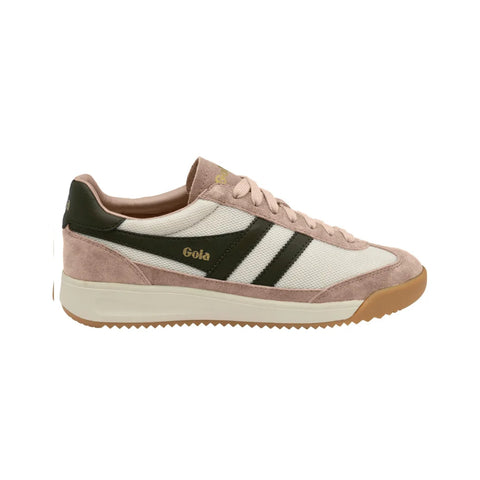 Gola CLB782WC Tornado '88 Mesh Trainer Off White/Cameo/Dark Khaki