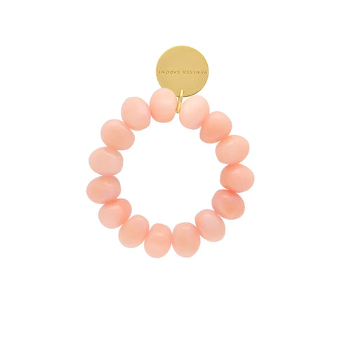 Vanessa Baroni VB2603PES Stone Flex Bracelet Peach Sorbet in Peach Sorbet