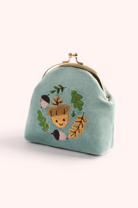 Powder VCP2 Happy Acorn Velvet Coin Purse